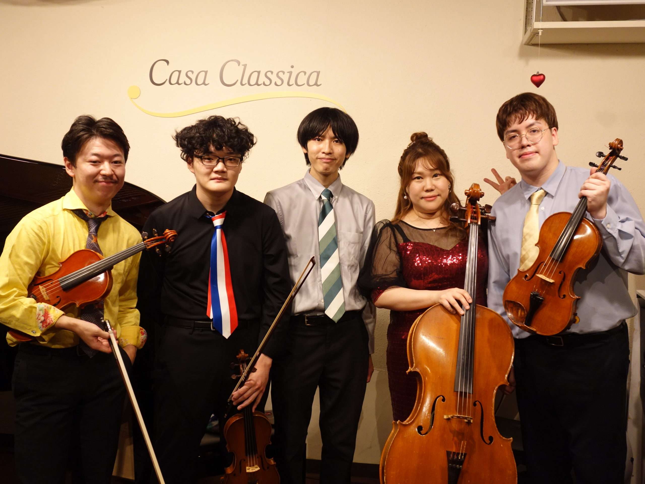 8月10日（土）夜の部 佐藤直樹（第1ヴァイオリン）加賀竜太郎（第2