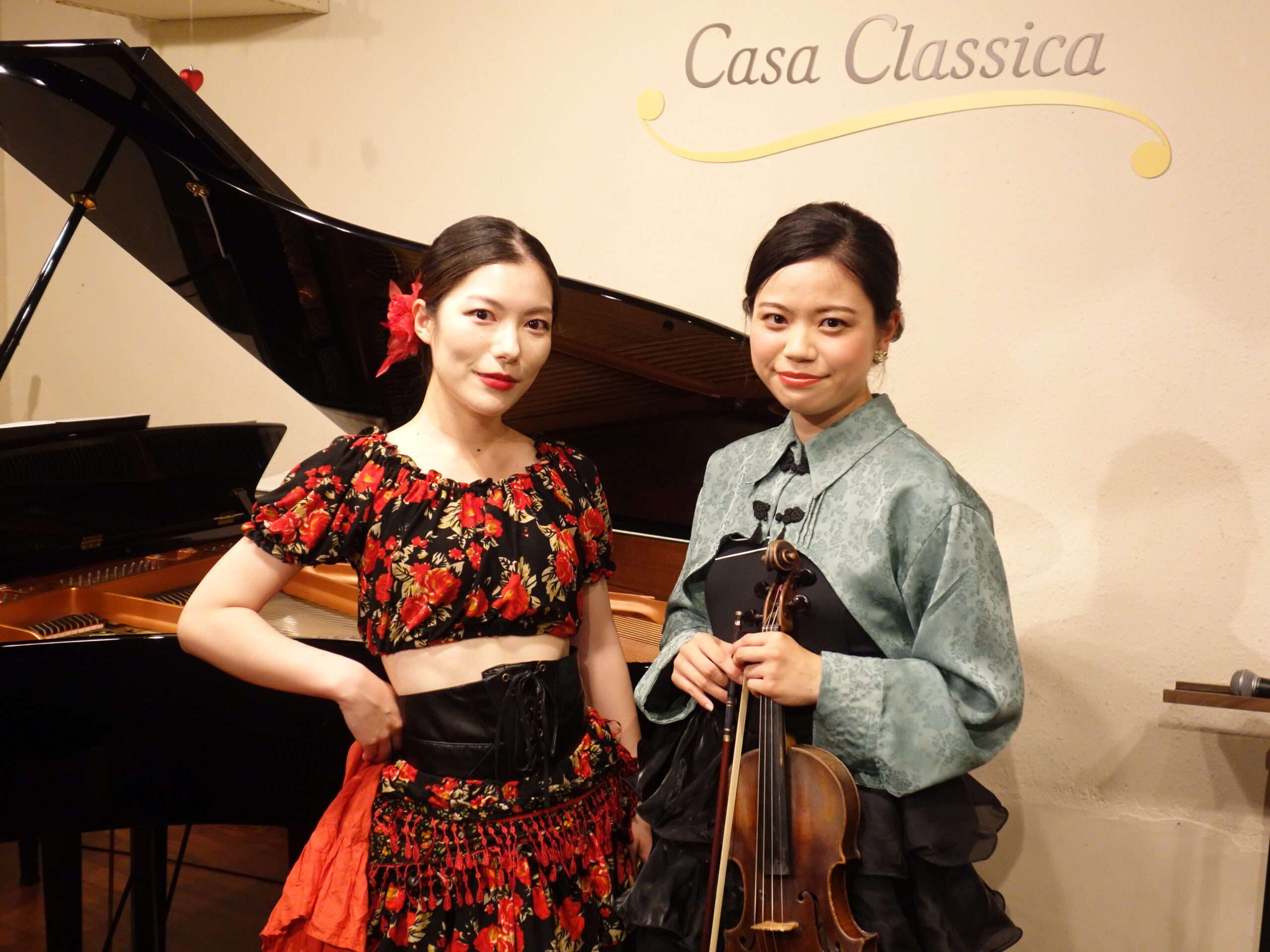7月6日（日）昼の部 野口真由香（ピアノ・歌）志村葉月（ヴァイオリン
