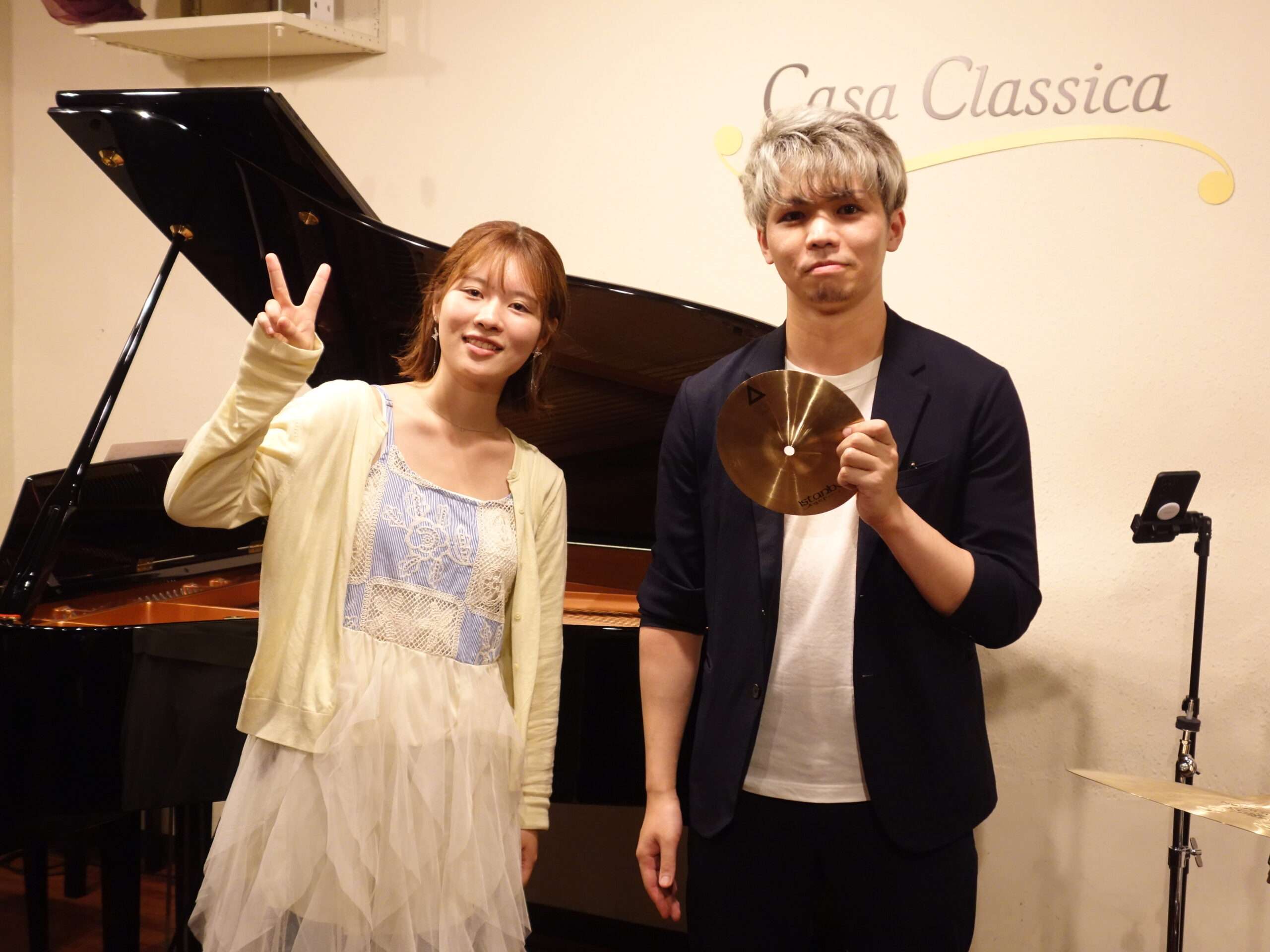 8月9日（土）夜の部 髙木夏碧（ピアノ）井上凜太郎（ドラム） - Casa