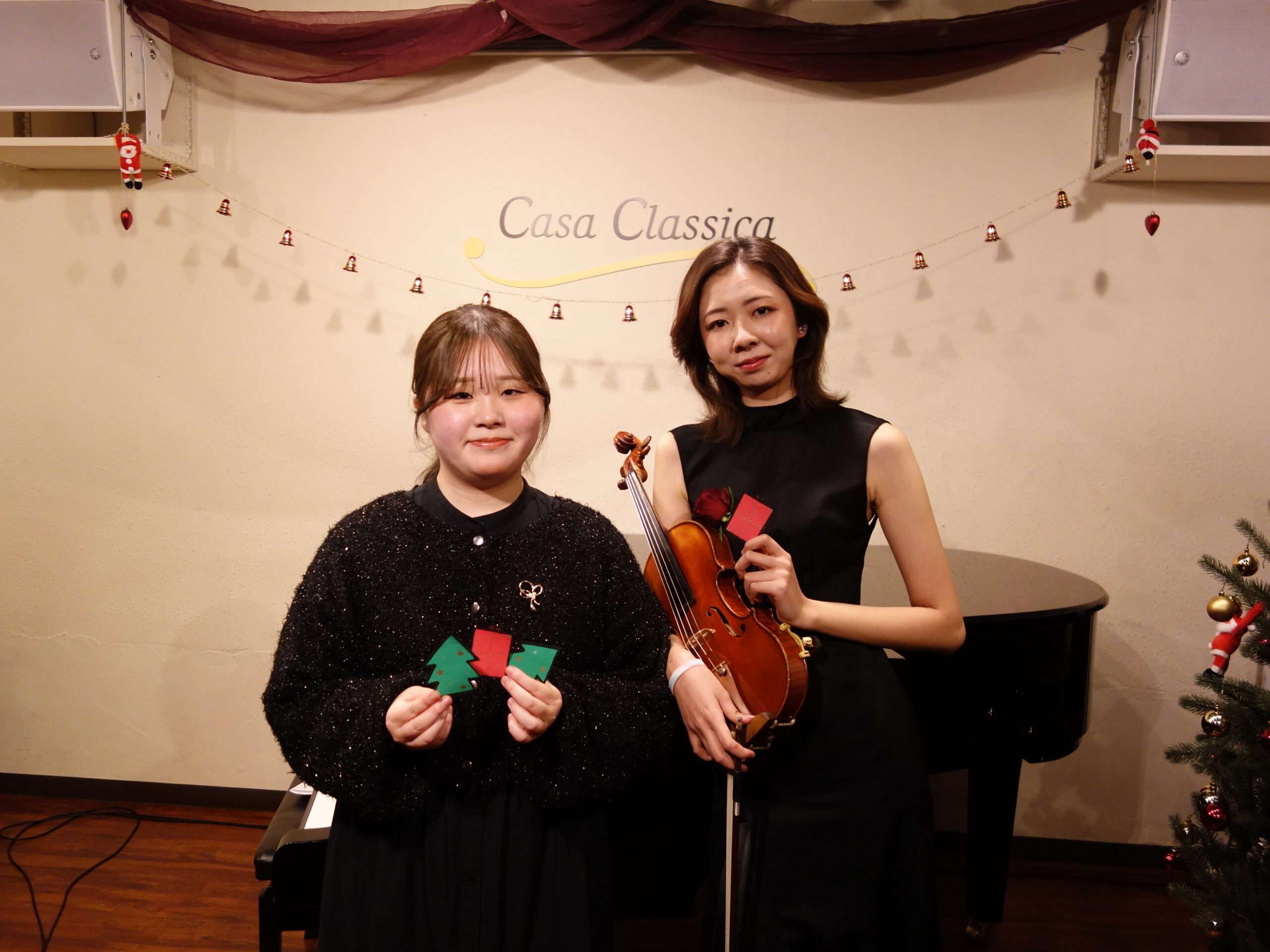 12月12日（金）夜の部 髙倉理紗子（ヴァイオリン）稲沢朋華（ピアノ